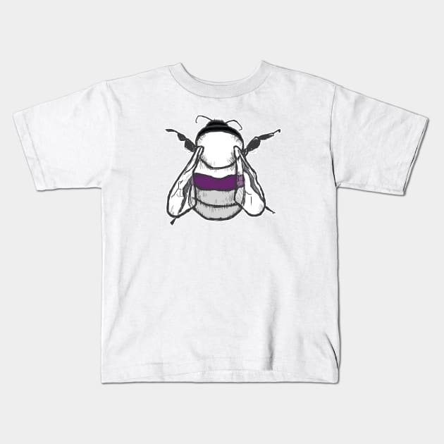 Demisexual Bee Kids T-Shirt by theartfulscientist